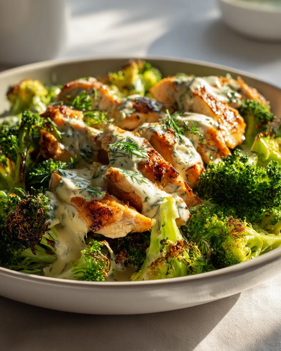 Creamy Garlic Chicken Broccoli Bowls: Easy, Healthy Recipe