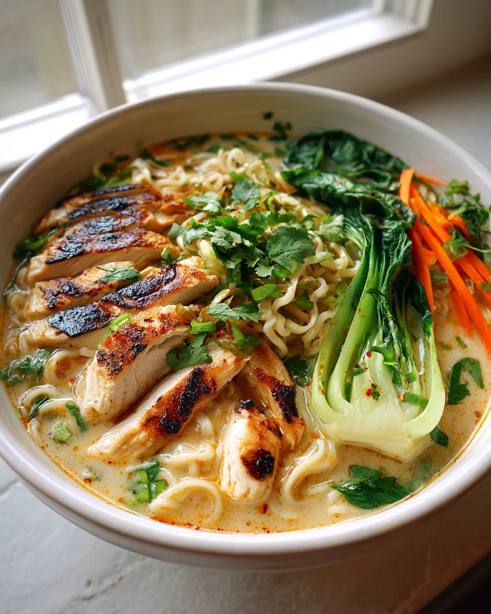 Spicy Coconut Garlic Chicken Ramen: Your Next Favorite Meal!