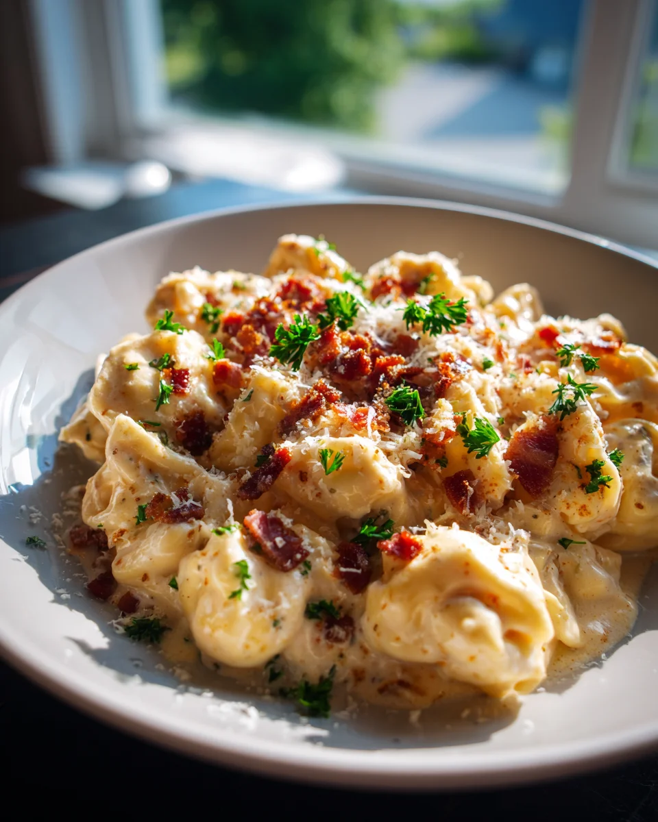 Beef Bacon Cream Cheese Tortellini: Easy, Creamy Dinner