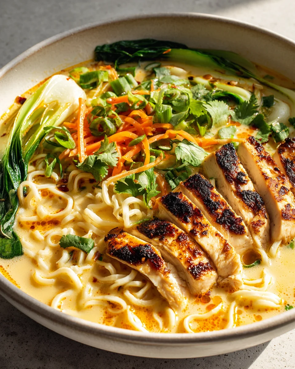 Spicy Coconut Garlic Chicken Ramen: Your Next Favorite Meal!