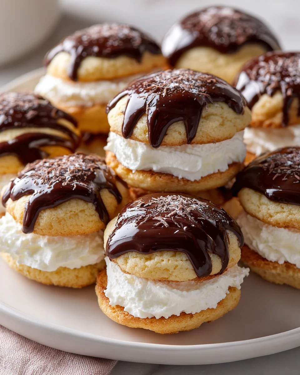 Best Boston Cream Pie Cookies - Sweet & Creamy Treat
