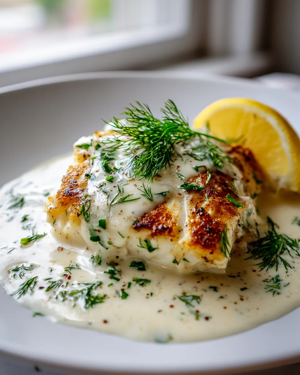 Delicious & Healthy Halibut with Classic Buerre Blanc Sauce