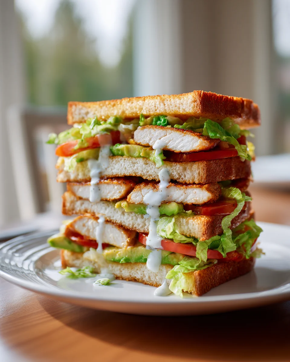 Ultimate Loaded Chicken Avocado Sandwich: Big Flavor & Comfort