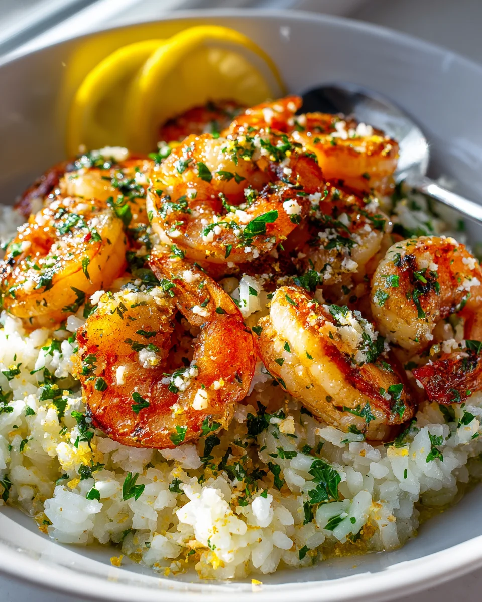 Garlic Butter Shrimp & Rice Skillet: Quick & Easy Dinner!