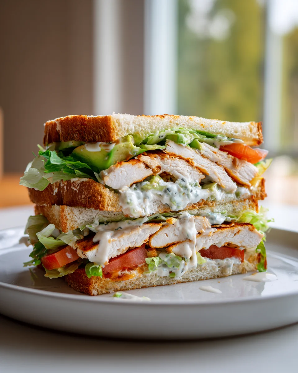 Ultimate Loaded Chicken Avocado Sandwich: Big Flavor & Comfort