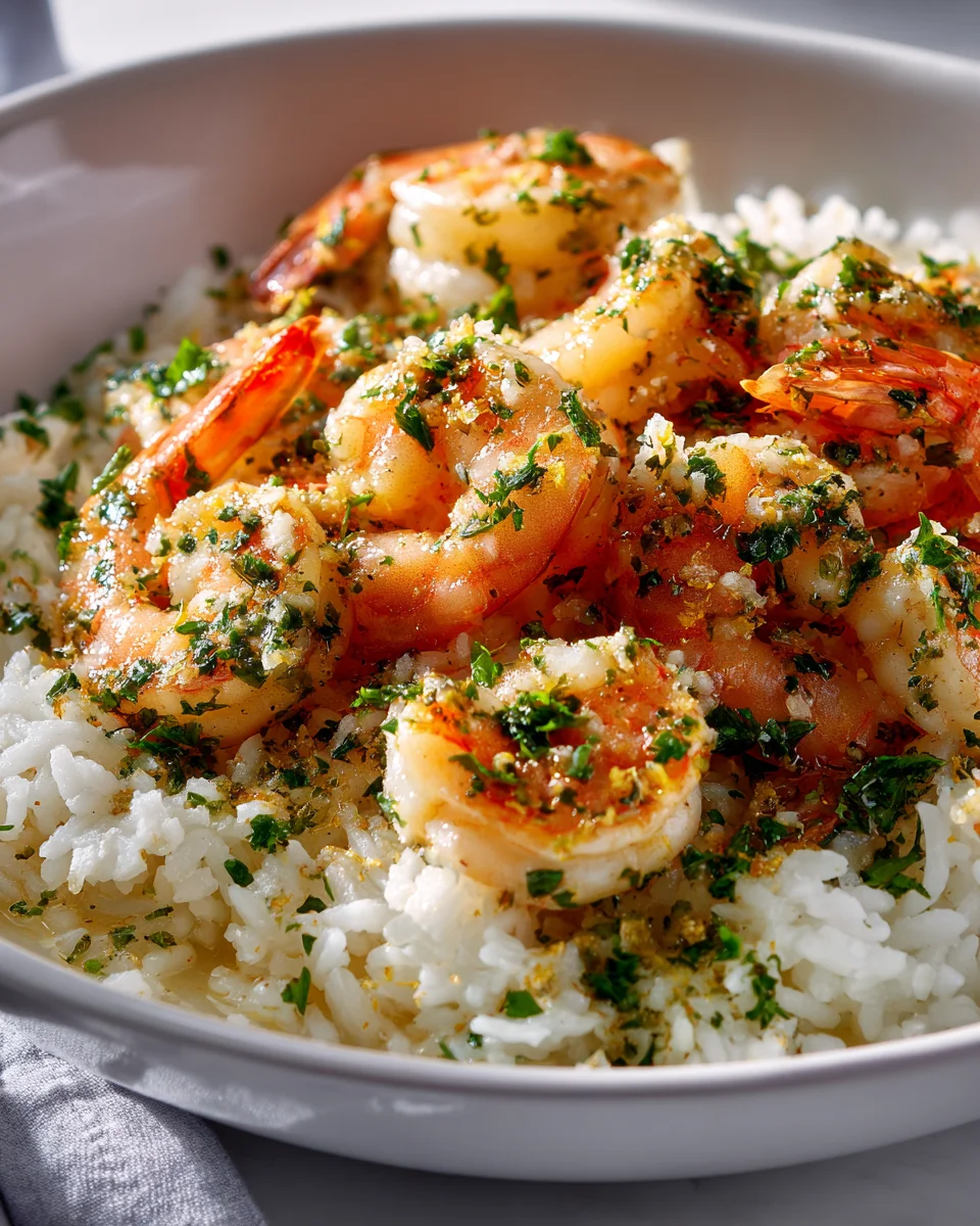 Garlic Butter Shrimp & Rice Skillet: Quick & Easy Dinner!