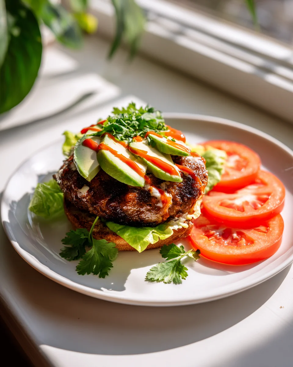 Elk Burger Recipe: Avocado & Chipotle Sauce Delight