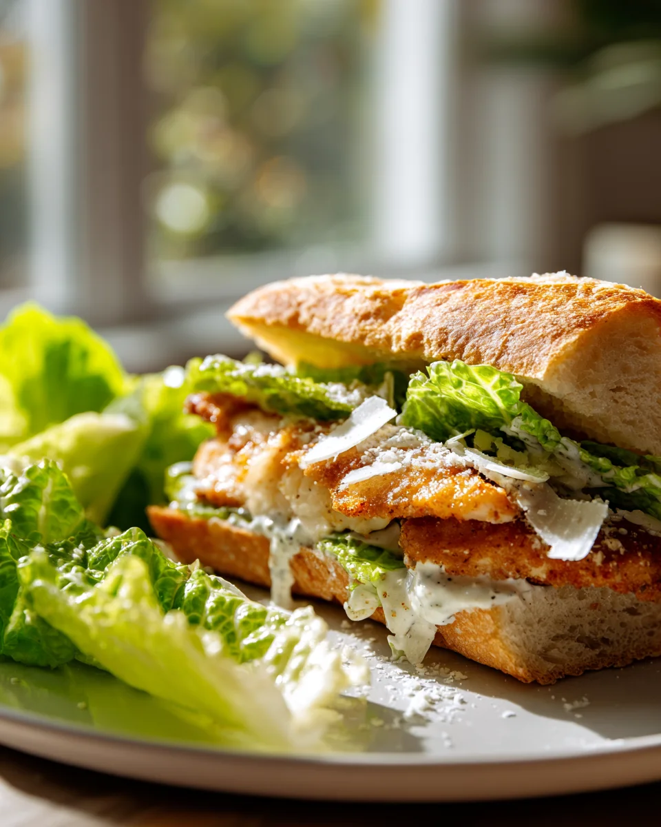Quick One Pan Crispy Chicken Caesar Sandwich: Easy Recipe!
