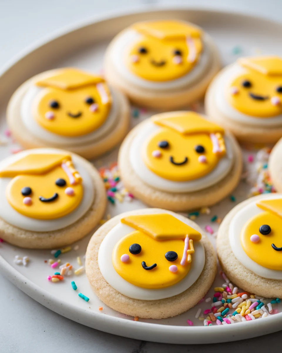 Emoji Grad Celebration Cookies: Fun Treats for Graduation Parties!