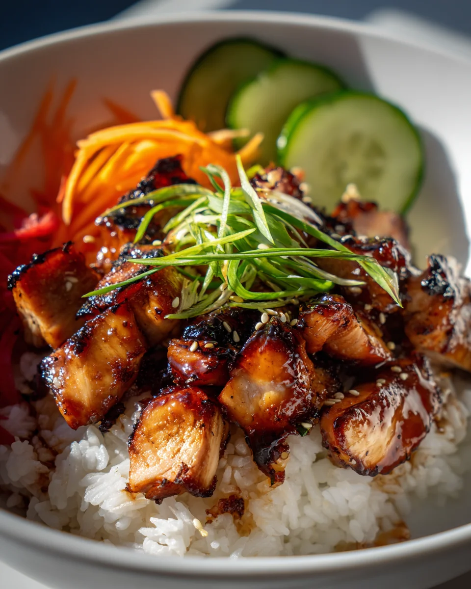 Teriyaki Grilled Chicken Rice Bowls: Easy & Delicious