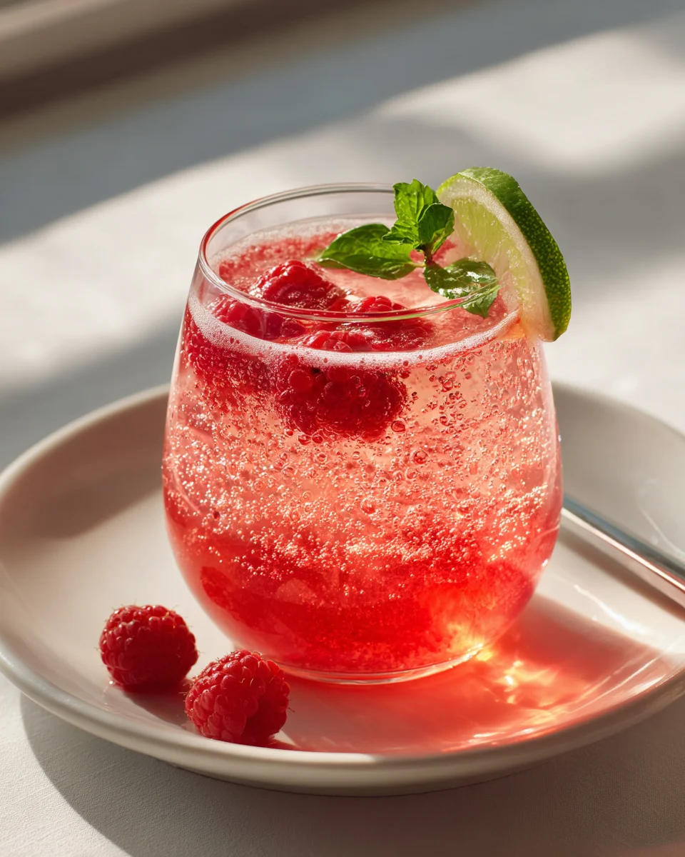 Raspberry Lime Fizz: Easy & Refreshing Non-Alcohol Drink