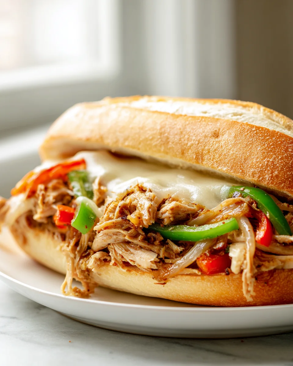 Slow Cooker Chicken Philly Sandwiches: Easy & Flavorful
