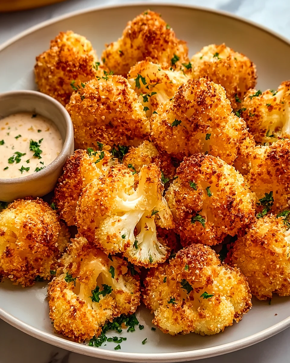 Crispy Baked Cauliflower Bites: Healthy Snack Delight Recipe