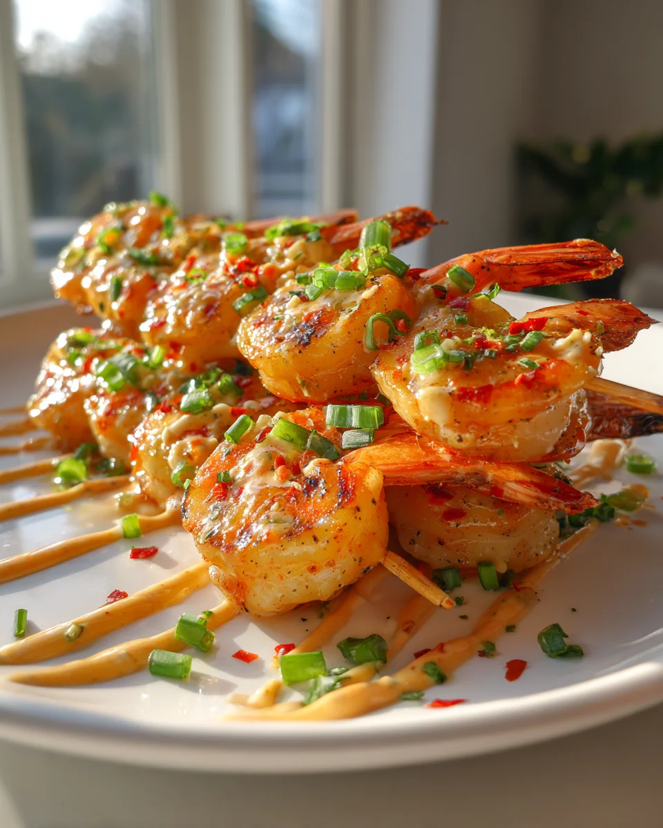 Delicious Bang Bang Shrimp Skewers Recipe for Seafood Lovers