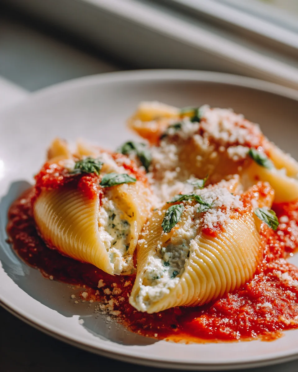Delicious Three Cheese Stuffed Pasta Shells Recipe to Savor
