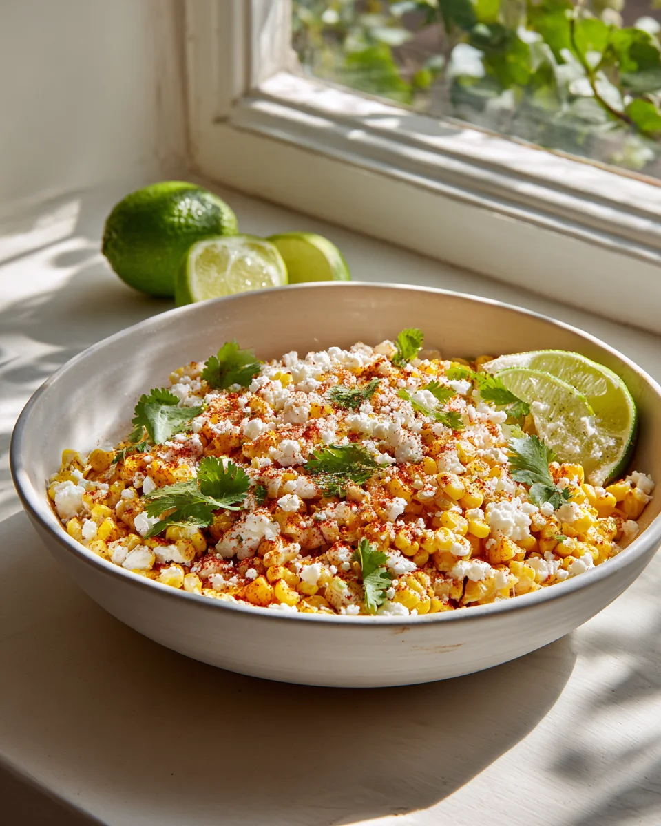 Mexican Street Corn Salad: Elote Style with Cotija & Chili Lime