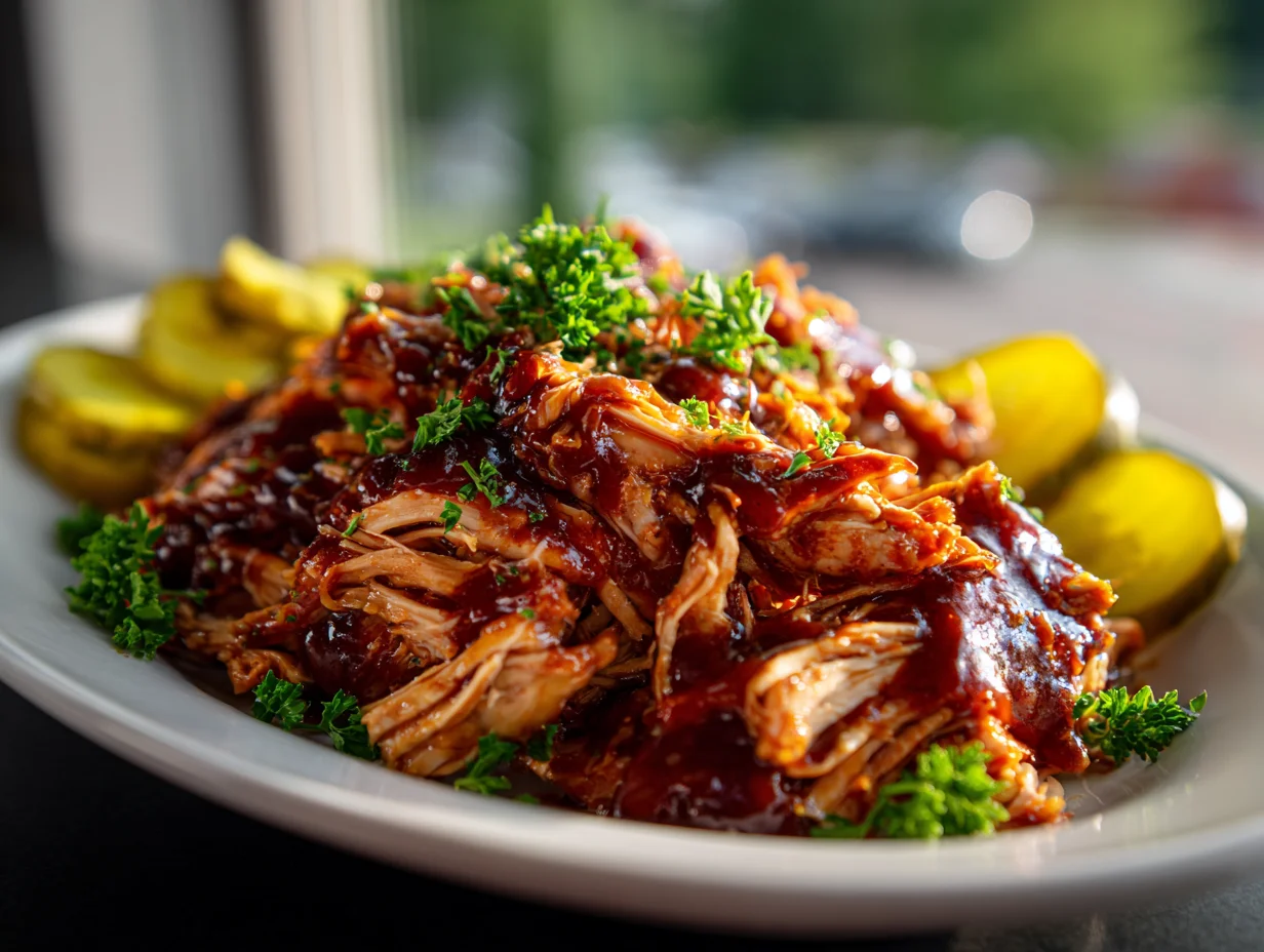 Minute Instant Pot BBQ Pulled Beef