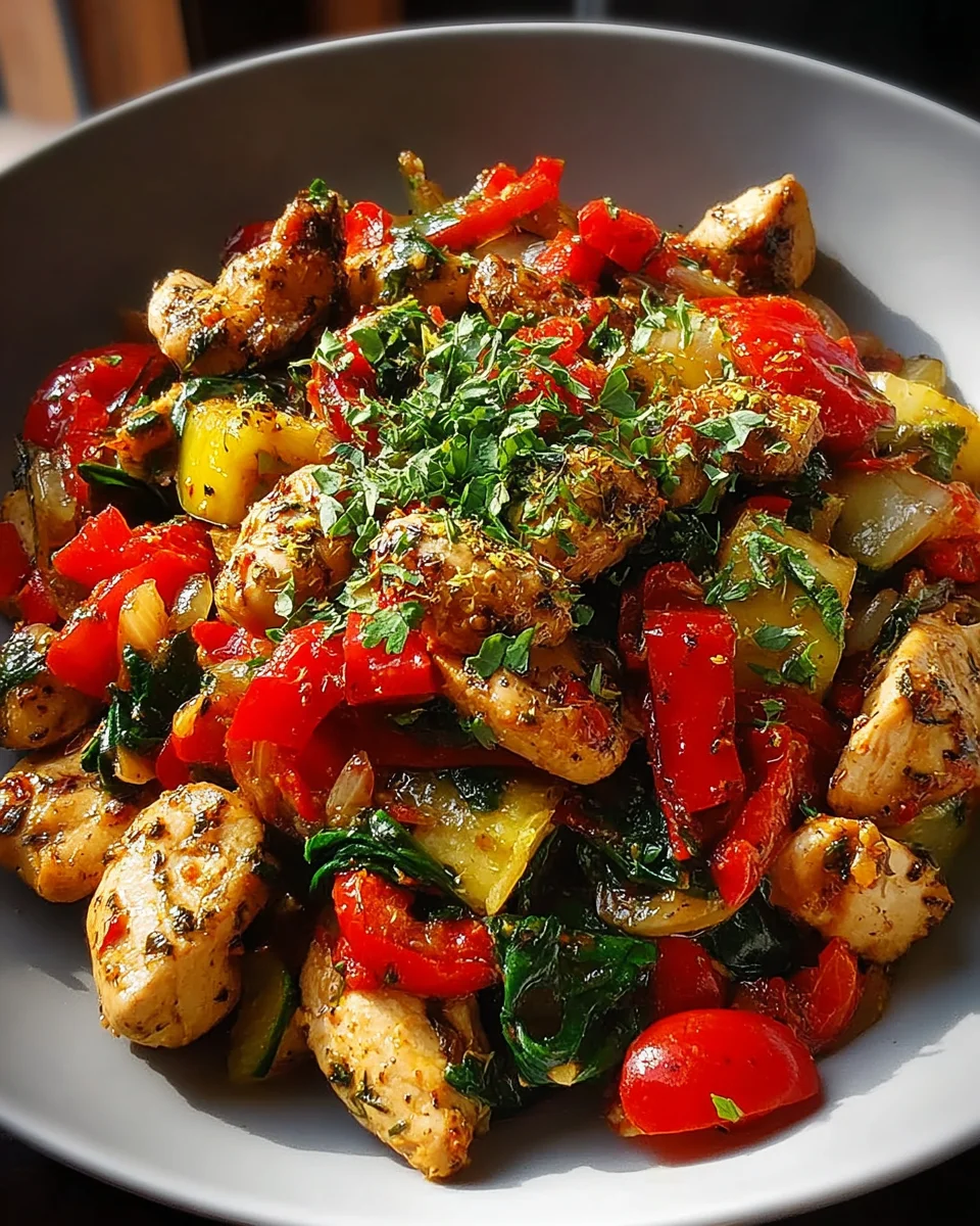 Mediterranean Chicken Stir-Fry