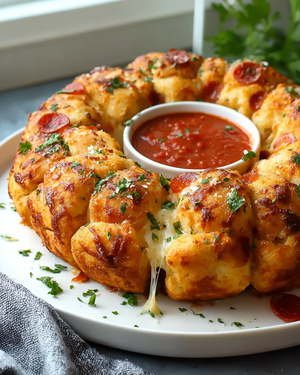 Cheesy Pull-Apart Pizza Bliss