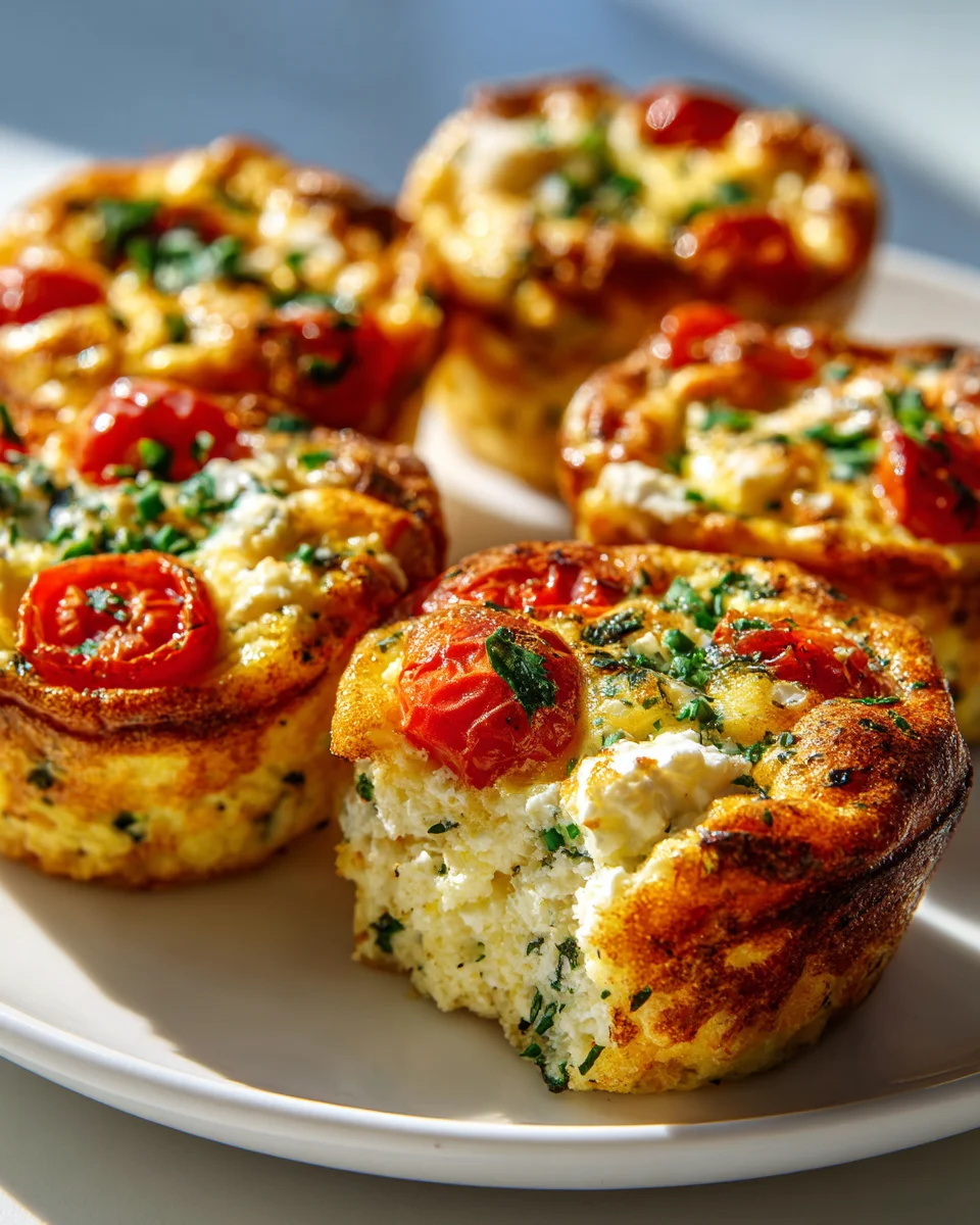 Feta and Tomato Baked Egg Delights