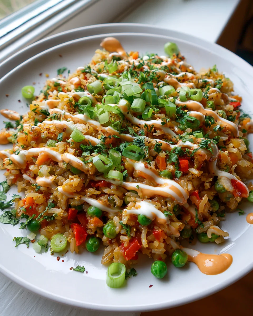 Garlic Bang Bang Veggie Fried Rice