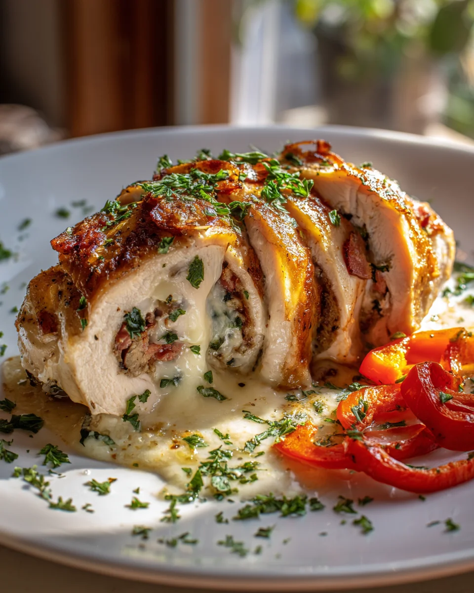 Beef Prosciutto and Swiss Stuffed Chicken Recipe Delight
