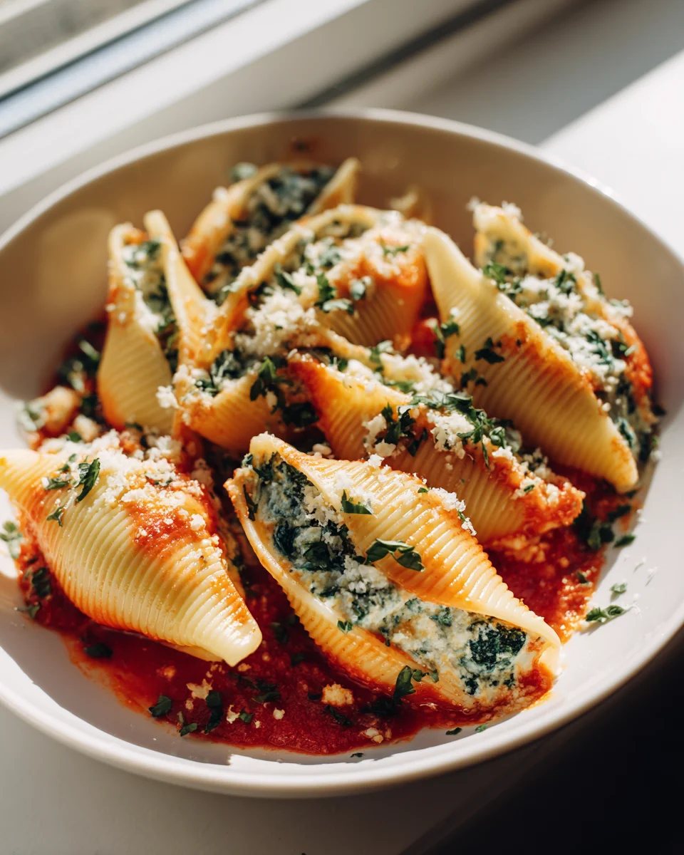 Decadent Creamy Stuffed Shells Delight