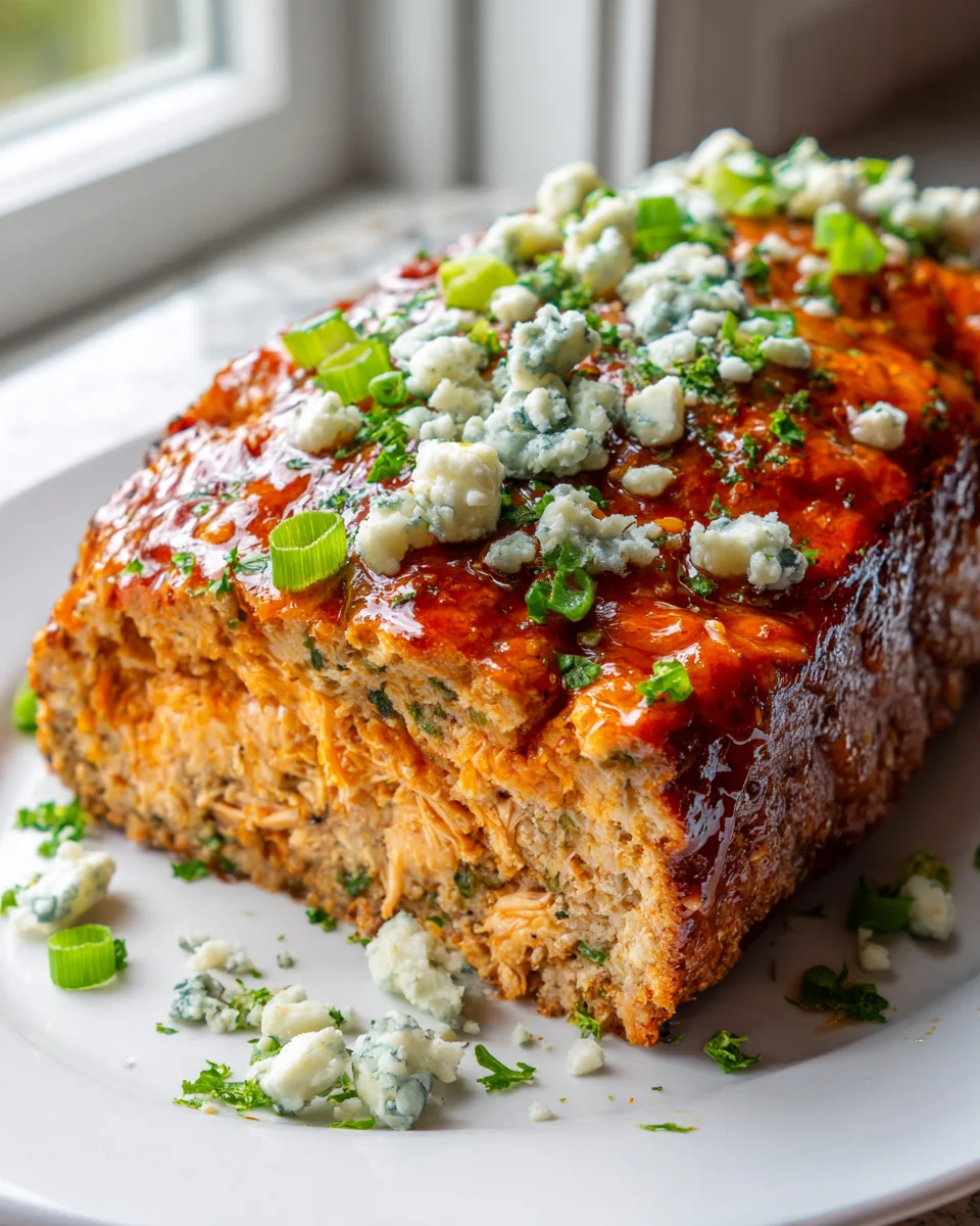 Buffalo Chicken Meatloaf with Blue Cheese: A Spicy Twist!