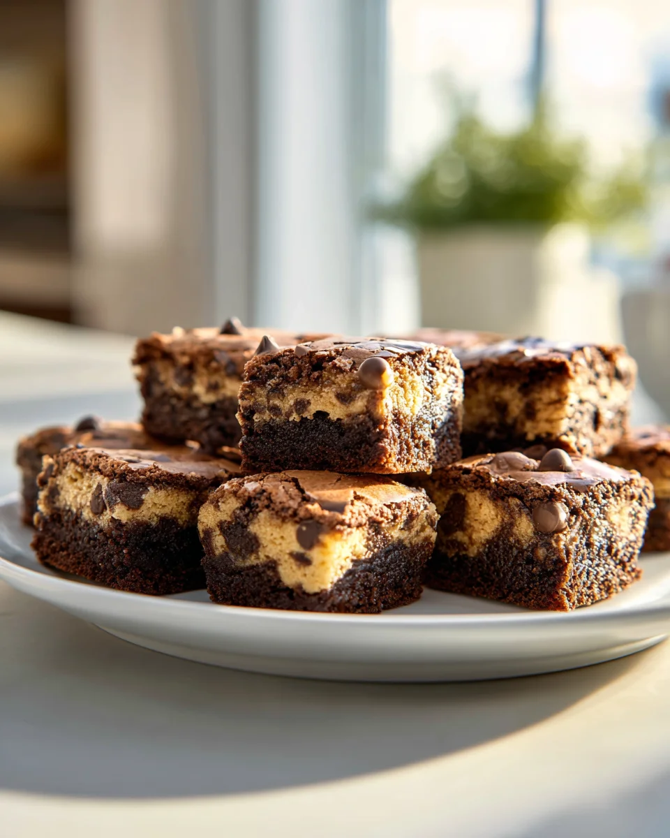 Delicious Chocolate Chip Cookie Dough Brownie Bites Recipe