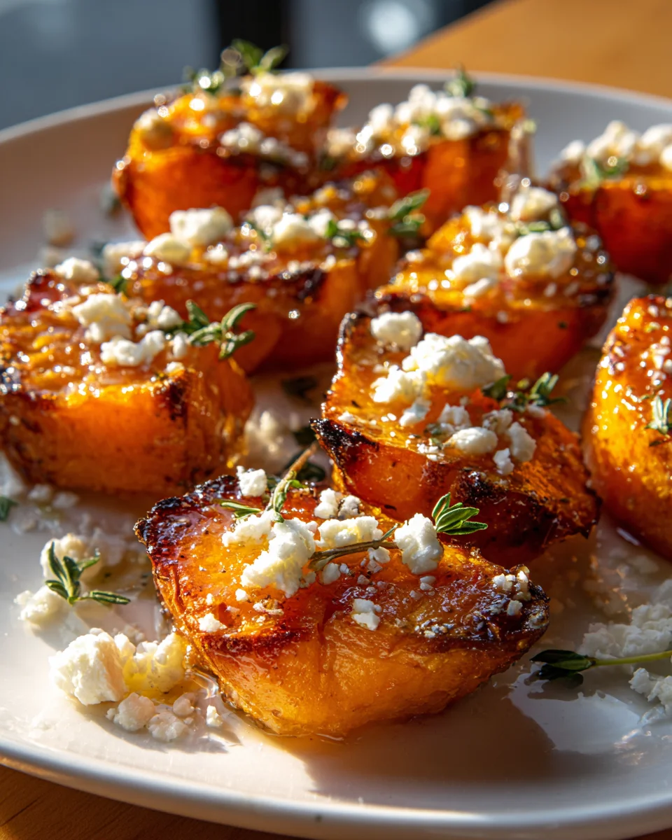 Honey-Glazed Sweet Potato Bites with Goat Cheese