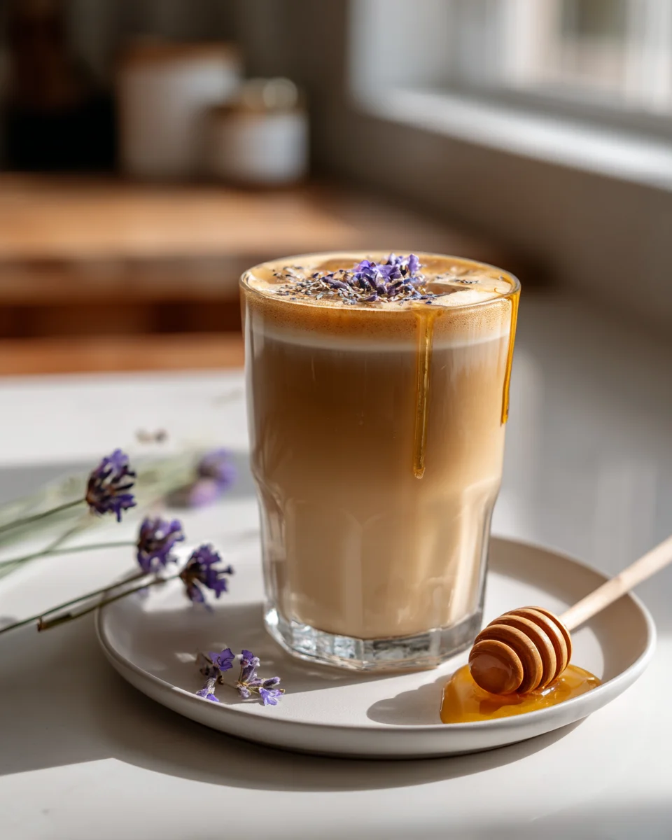 Lavender Honey Iced Latte Recipe - Refreshing Summer Drink