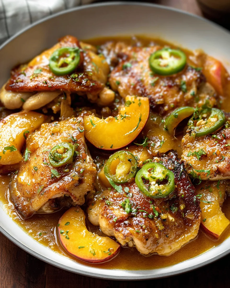 Spicy Jalapeno Peach Chicken Recipe for Flavor Lovers