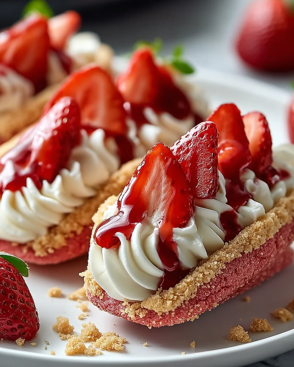 Strawberry Cookie Boats