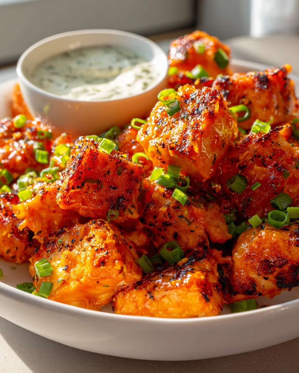 Spicy Buffalo Style Salmon Bites Recipe You’ll Love