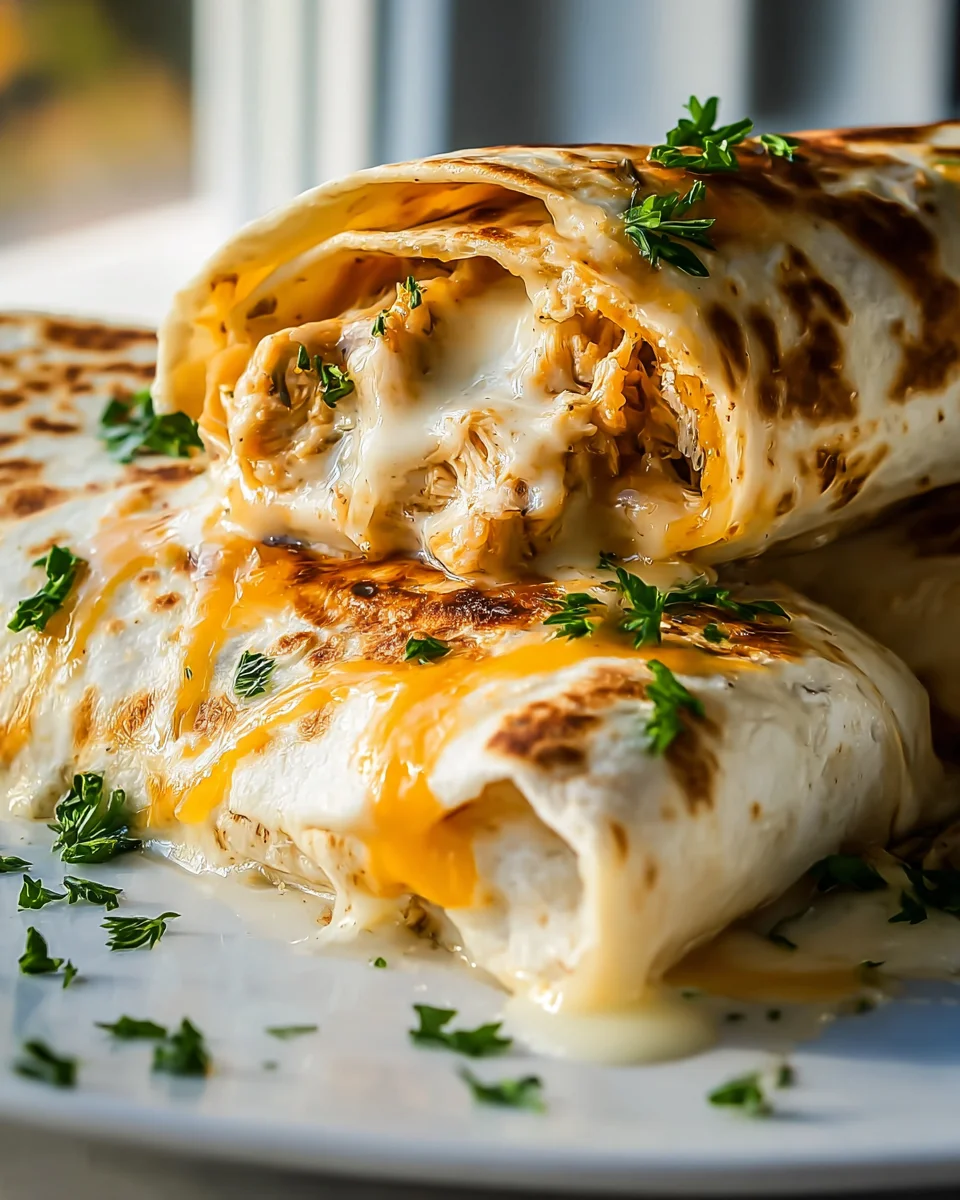 Cheesy Garlic Chicken Wraps: Easy & Delicious Recipe Idea