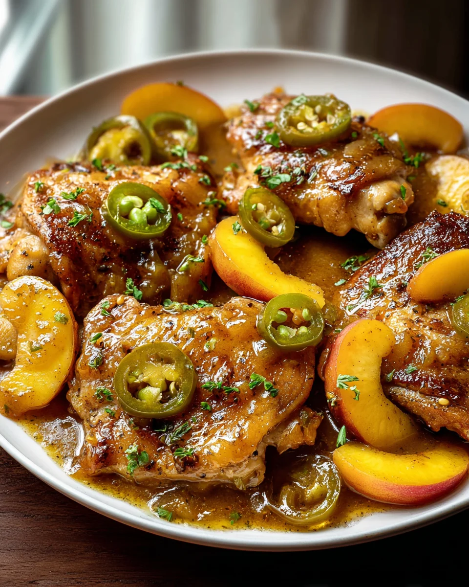 Spicy Jalapeno Peach Chicken Recipe for Flavor Lovers