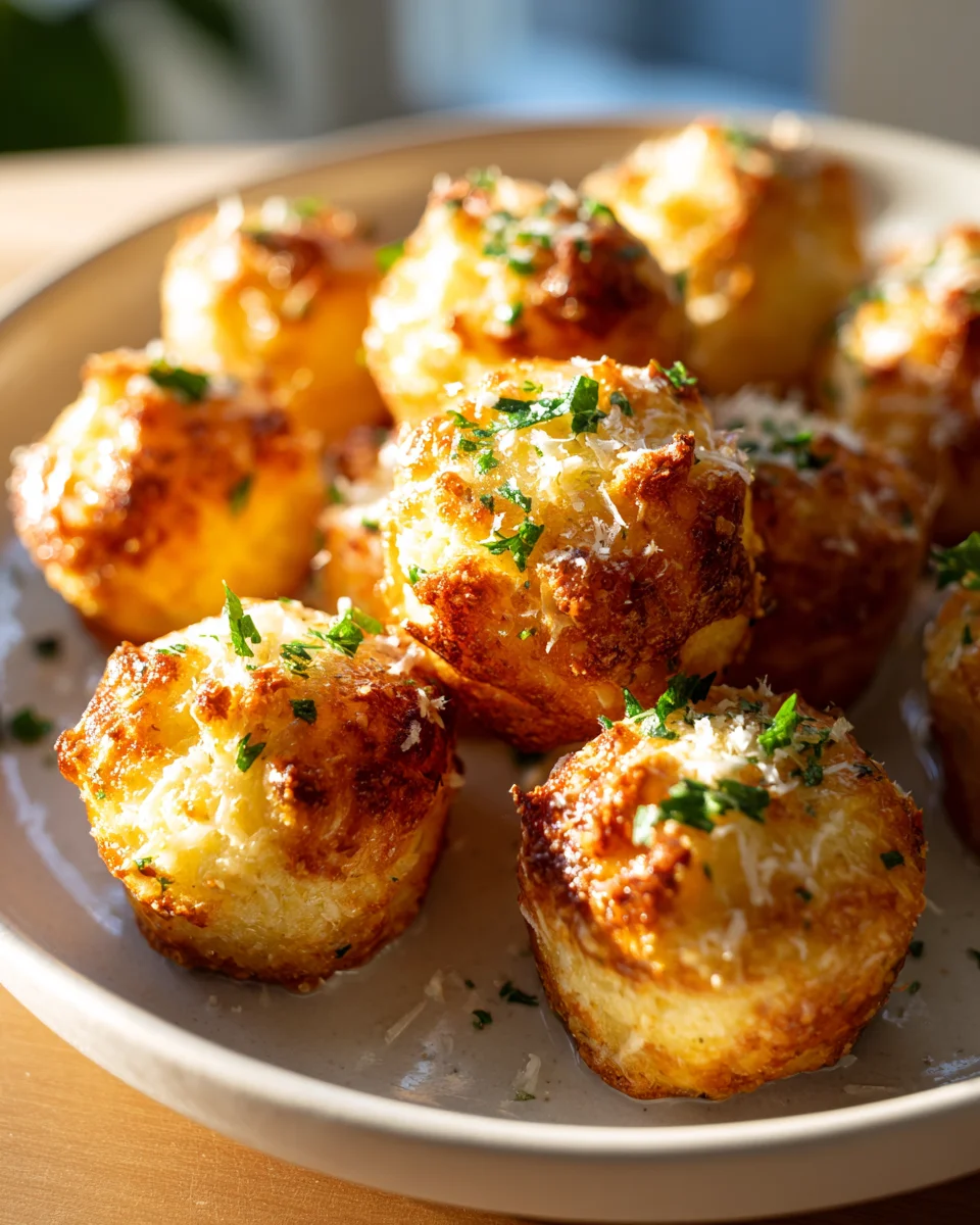 Oven Baked Garlic Butter Parmesan Bites: Irresistible Snack!