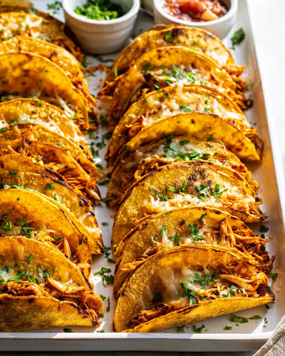 Crispy Baked Chicken Tacos Delight
