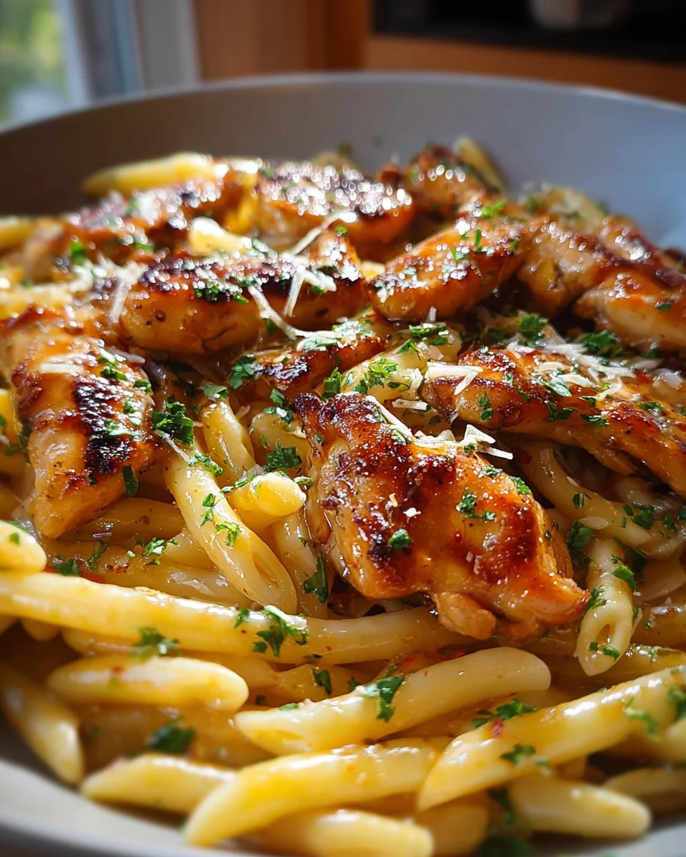 Sticky Smoky Garlic Butter Chicken Pasta: A Flavorful Delight