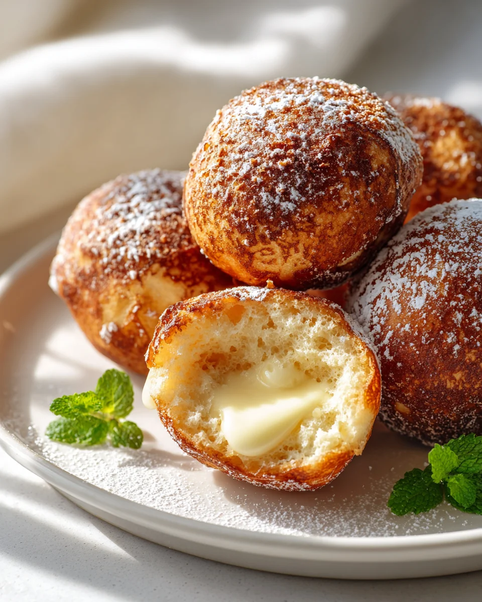 Heavenly Cream-Filled Vanilla Beignets
