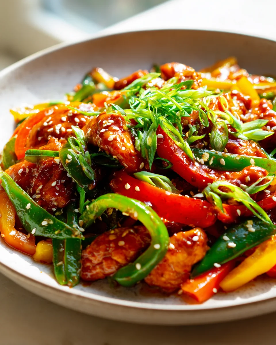 Sweet Gochujang Chicken Stir Fry: Quick & Flavorful Recipe!