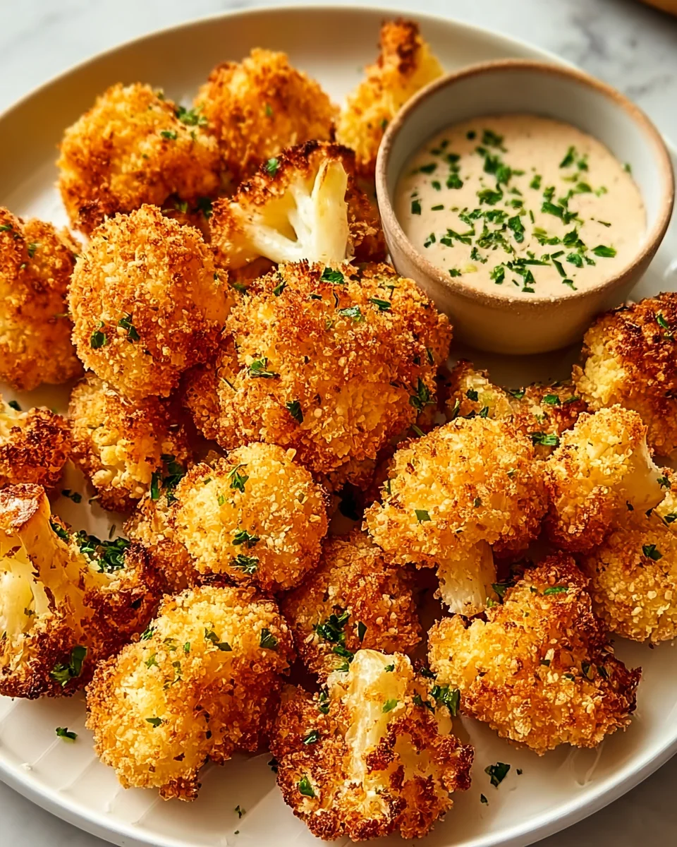 Crispy Baked Cauliflower Bites: Healthy Snack Delight Recipe