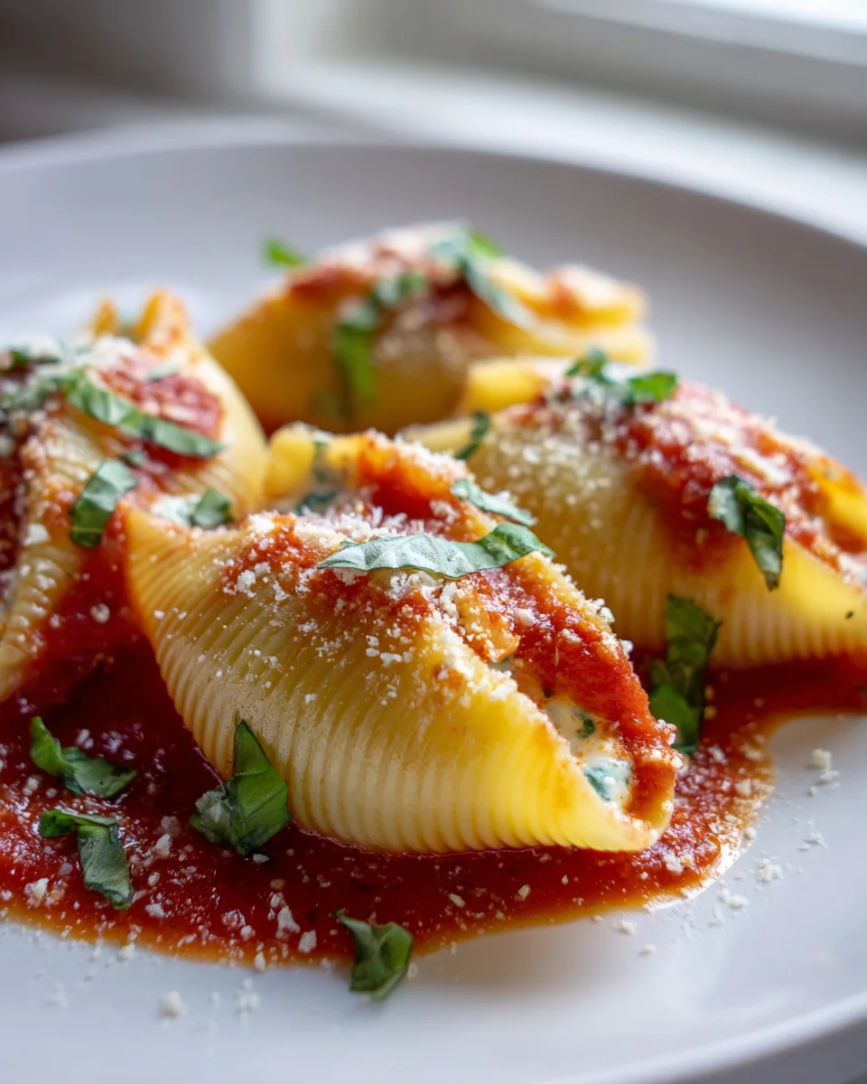 Delicious Three Cheese Stuffed Pasta Shells Recipe to Savor