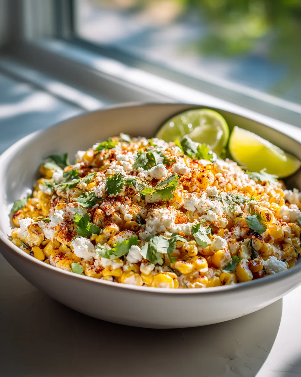 Mexican Street Corn Salad: Elote Style with Cotija & Chili Lime