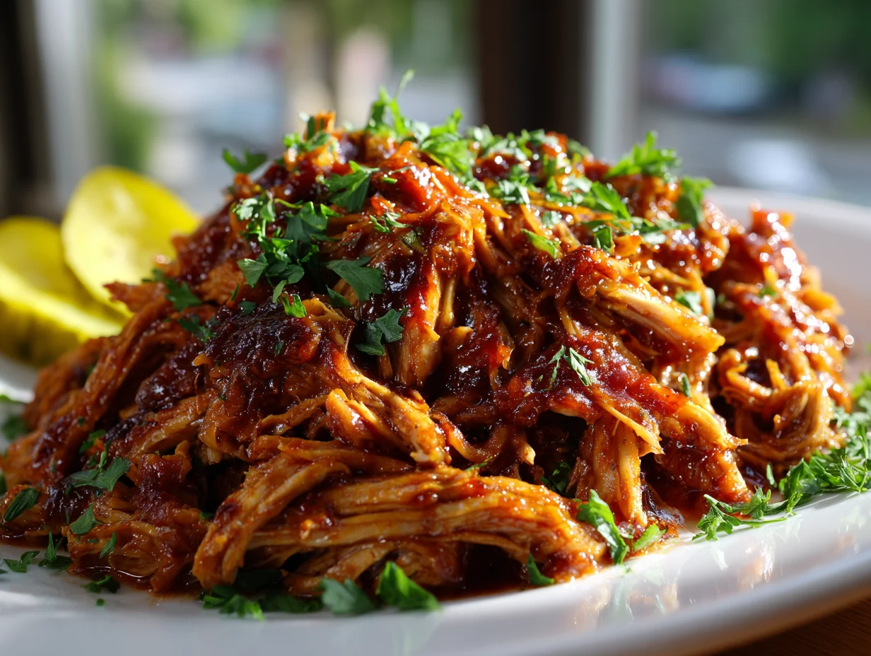 Minute Instant Pot BBQ Pulled Beef