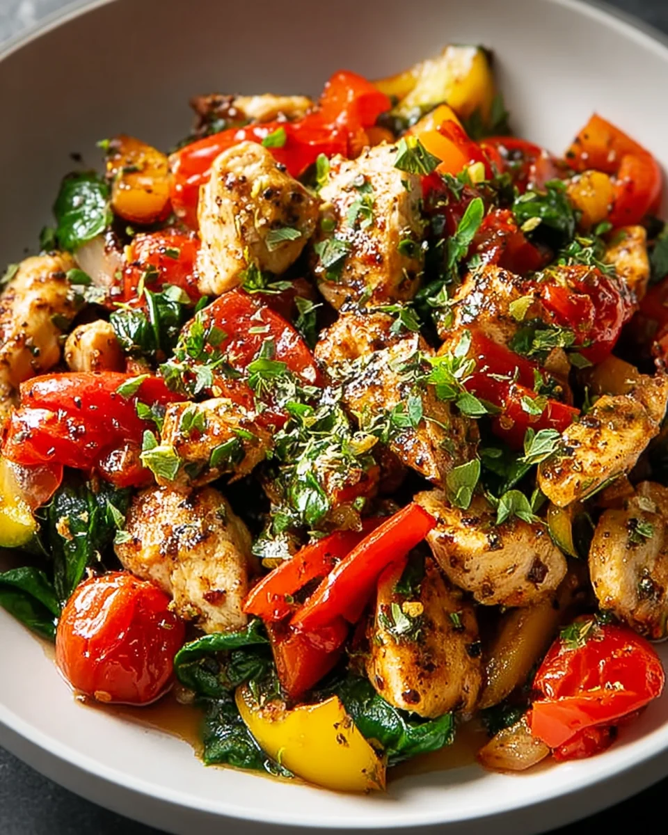 Mediterranean Chicken Stir-Fry