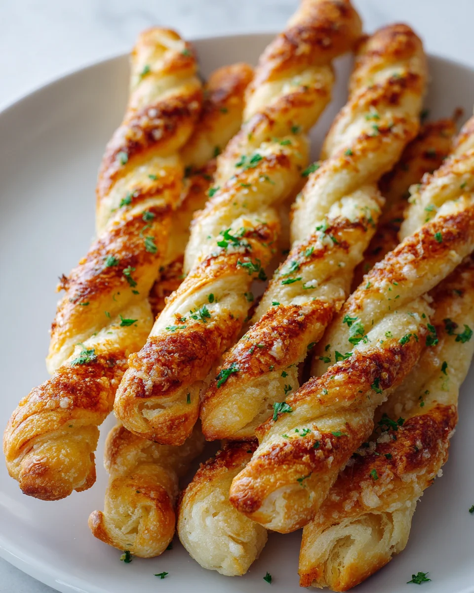 Irresistible Garlic Parmesan Twist Breadsticks
