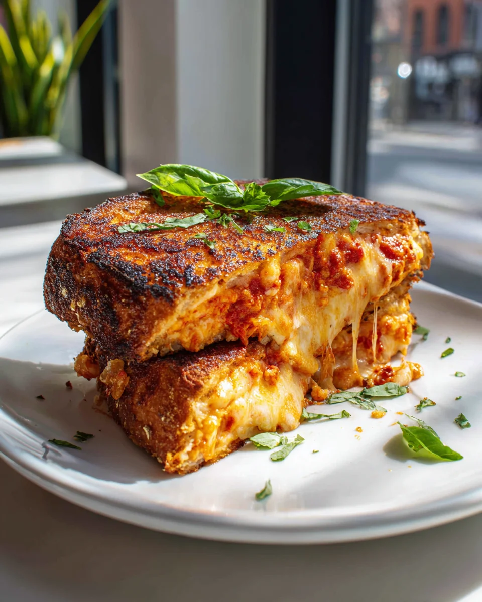 Cheesy Pizza Grilled Delight