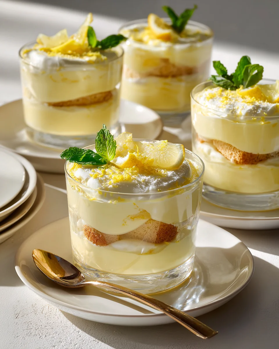Zesty Lemon Tiramisu Delight Cups