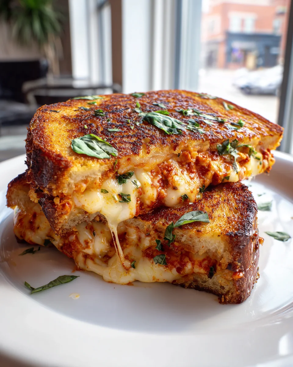 Cheesy Pizza Grilled Delight